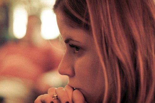 Julia Miller contemplating the true meaning of Christmas